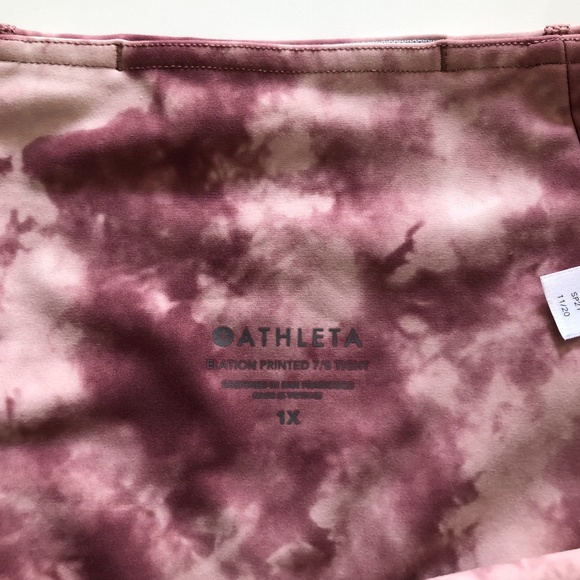 Athleta Women's Tie Dye Capri Legging Size 1X - Picture 4 of 12